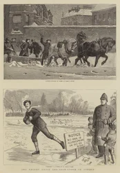 Der jüngste Frost und Schneesturm in London